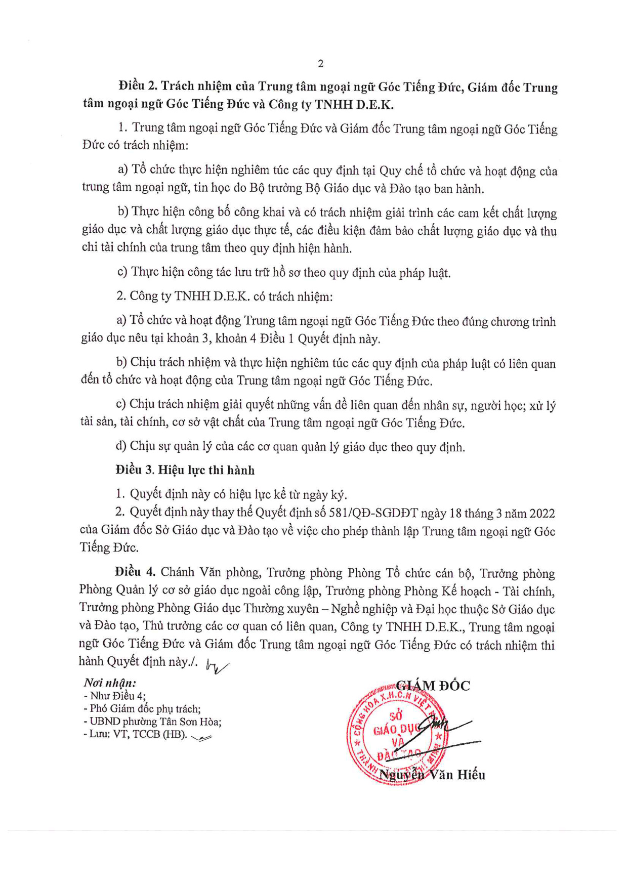 Giấy Phép Hoạt Động phần 2
